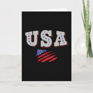 USA Soccer Fan Jersey Shirt American Flag Karte