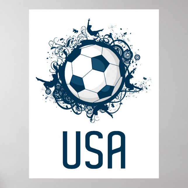 USA Soccer Poster (Vorne)
