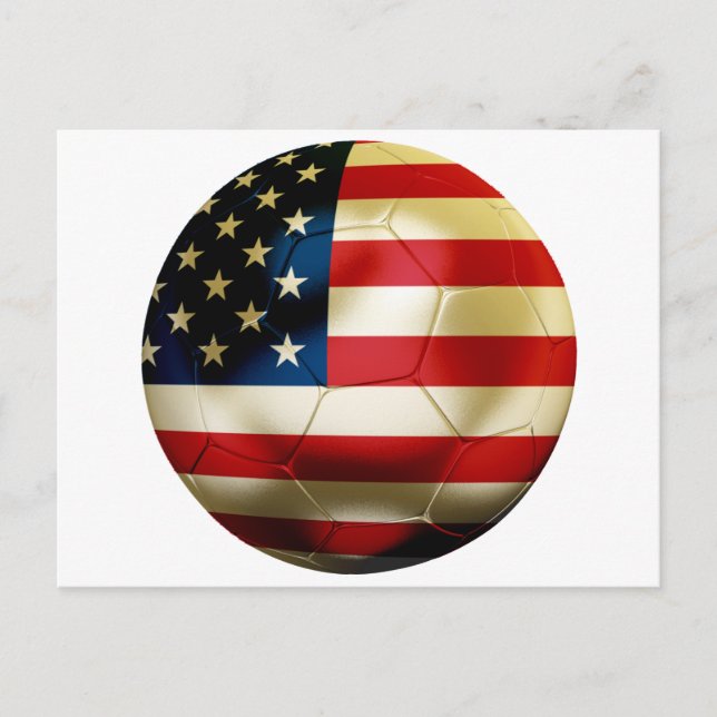 USA Soccer Postkarte (Vorderseite)
