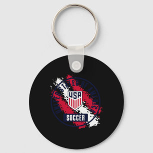 Usa Soccer Retro Paint Grau Usmnt Offiziell Lizini Schlüsselanhänger