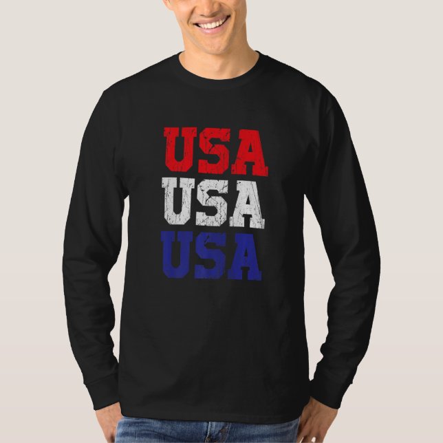 USA Soccer USA Patriotic Soccer Premium T-Shirt (Vorderseite)