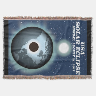 USA Solar Eclipse 2017 Vintage Poster Decke
