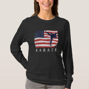 USA Sommer-Sportflagge Karate-Team-Ausrüstung T-Shirt
