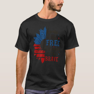 Usa Sonnenblume Zuhause des freien wegen der Brav T-Shirt