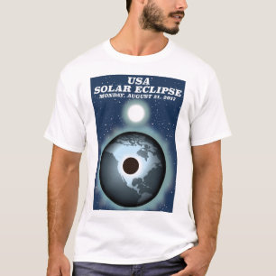 USA Sonnenfinsternis 2017 Vintage Poster T-Shirt