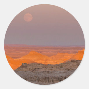 USA, South Dakota, Badlands-Nationalpark Runder Aufkleber