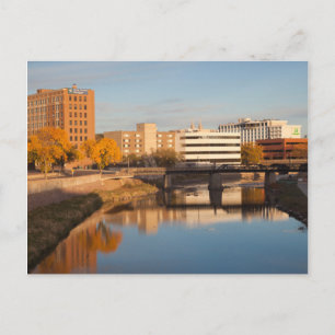 USA, South Dakota, Sioux Falls, City Skyline Postkarte
