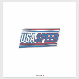 USA-Speed-Racing-patriotisches-vintage-Vektor-Desi Aufkleber