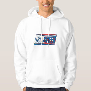 USA-Speed-Racing-patriotisches-vintage-Vektor-Desi Hoodie