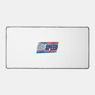 USA-Speed-Racing-patriotisches-vintage-Vektor-Desi Schreibtischunterlage