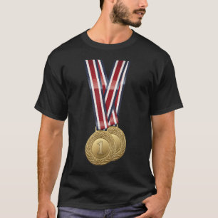 USA-Sportmedaille für Gewinner Champions T-Shirt