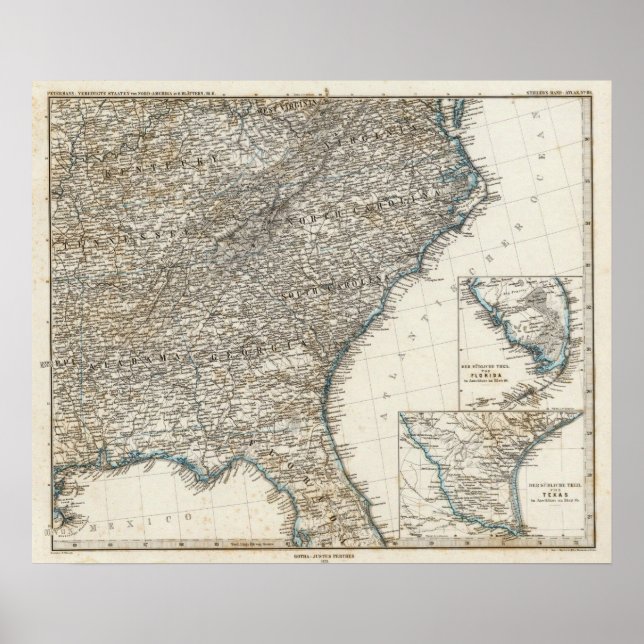 USA Staaten Poster (Vorne)