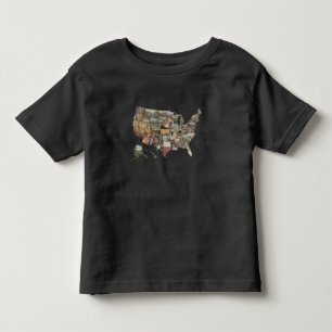 USA-Staats-Collage Kleinkind T-shirt