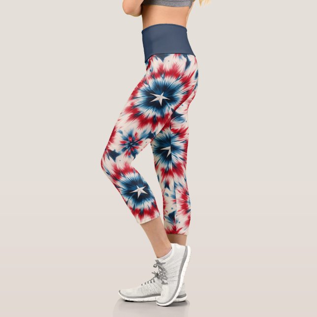 USA Star Capri Leggings (Links)