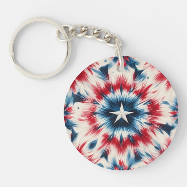 USA Star "Eine Nation unter Gott" Schlüsselanhänger (Vorderseite)