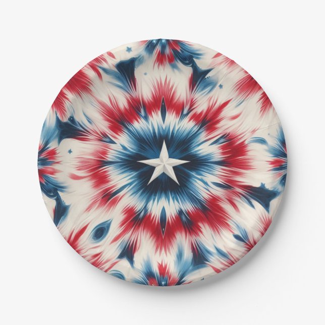 USA Star Pappteller (Vorderseite)