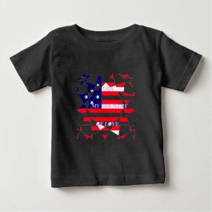 USA Star Spangled Liebe My Country of Liebe Baby T-shirt