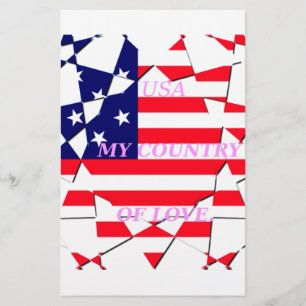 USA Star Spangled Liebe My Country of Liebe Briefpapier