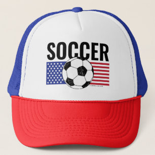 USA Stars & Stripes Fußball Unisex Truckerkappe