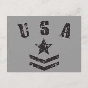 USA Stars & Stripes Postkarte