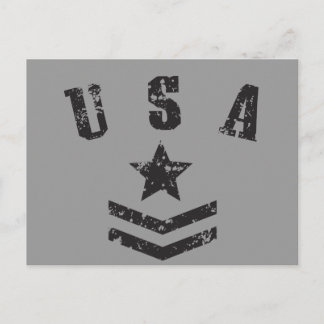 USA Stars & Stripes Postkarte