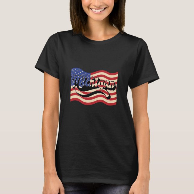 USA State America Michigan T-Shirt (Vorderseite)