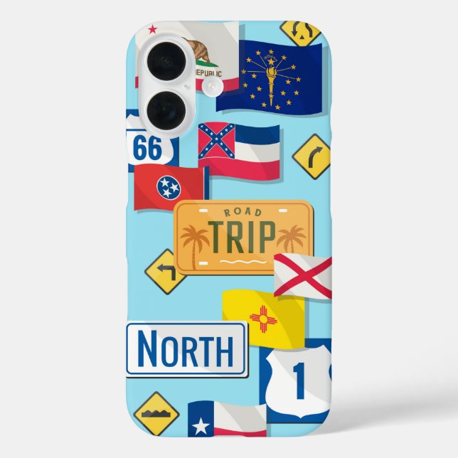 USA State Flags Road Tour Case-Mate iPhone Hülle (Rückseite)