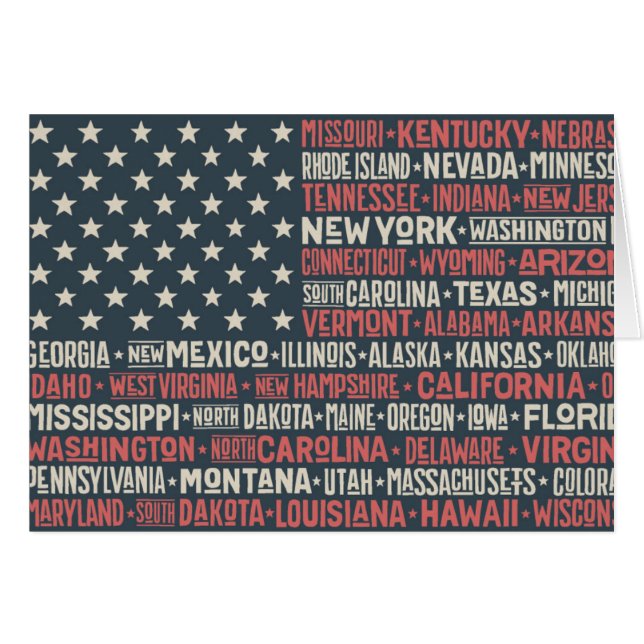 USA |States u. Kapitalien (Vorderseite (Horizontal))