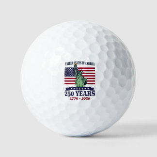 USA Statue of Liberty 250 Years 1776-2026 Golfball