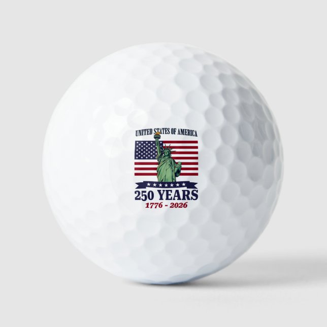 USA Statue of Liberty 250 Years 1776-2026 Golfball (Vorderseite)