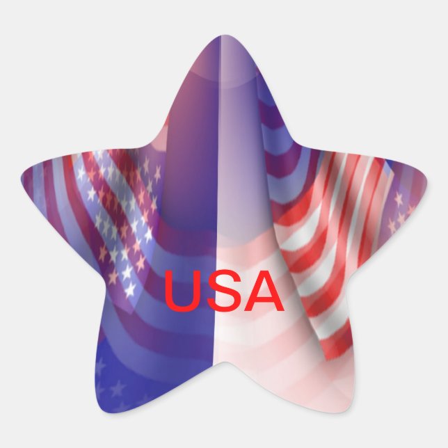 USA Stern-Aufkleber (Vorderseite)