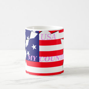 USA Sternenbanner Liebe Mein Land der Liebe Tasse