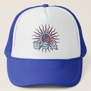 USA Sternexplosion Yin Yang Truckerkappe