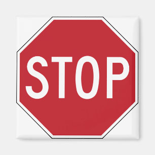 USA Stopp Sign Magnet