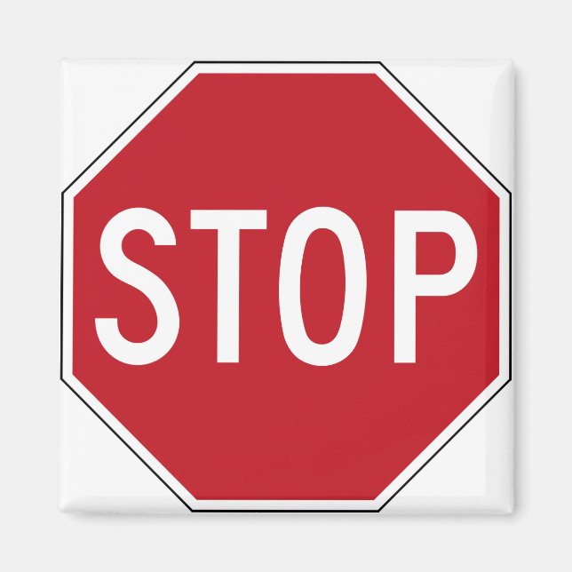 USA Stopp Sign Magnet (Vorne)