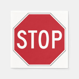 USA-Stoppschild Serviette