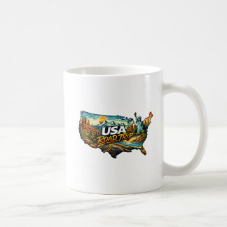 USA-Straßen-Trip Kaffeetasse