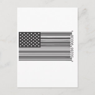 USA Strichcode Postkarte