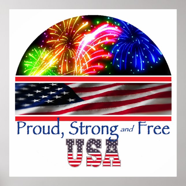 USA Strong Poster (Vorne)