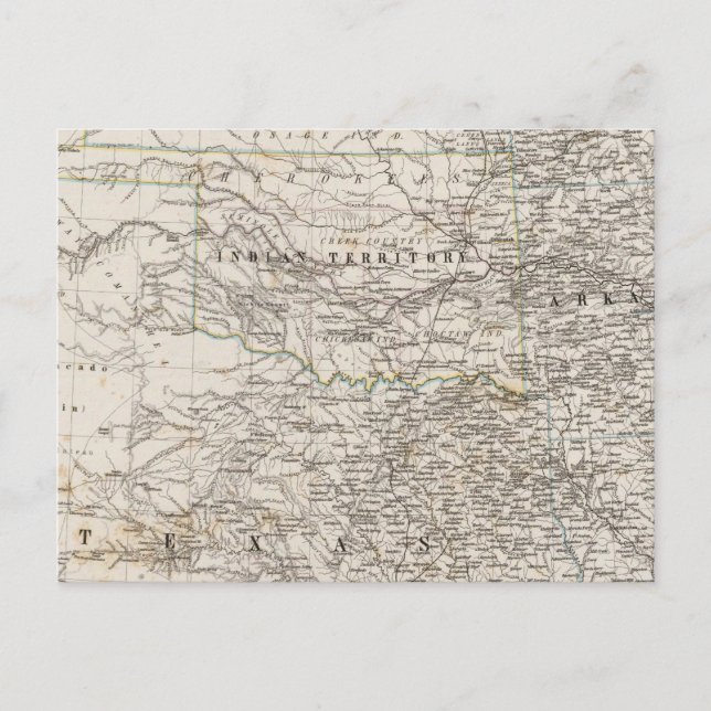 USA Südindisches Gebiet Postkarte (Vorderseite)