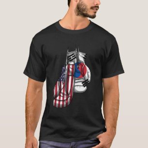 USA - Südkorea - Flag für gemischte DNA T-Shirt