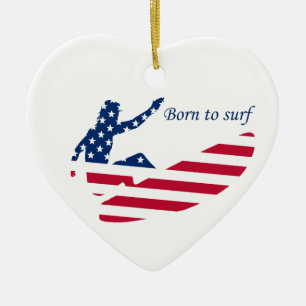 USA surfen amerikanischer Surfer Keramik Ornament