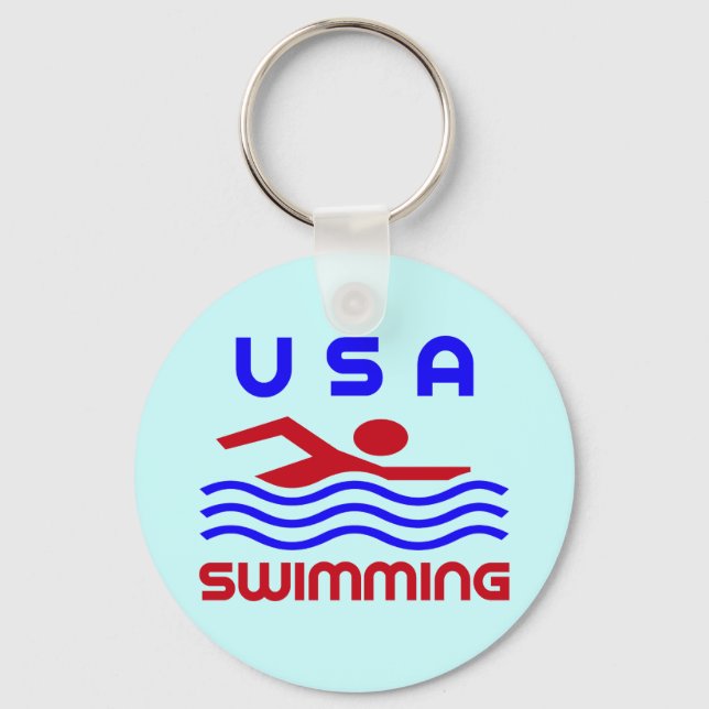 USA SWIMMING SCHLÜSSELANHÄNGER (Vorderseite)