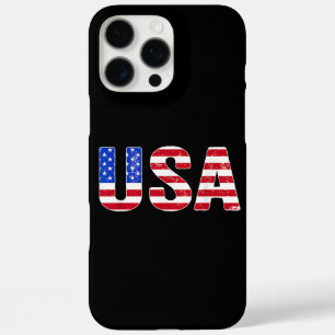 USA T-Shirt Patriotisch Amerikanische Flagge Männe iPhone 16 Pro Max Hülle
