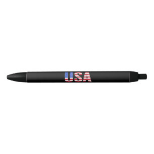 USA T-Shirt Patriotische Amerikanische Flagge Männ Kugelschreiber