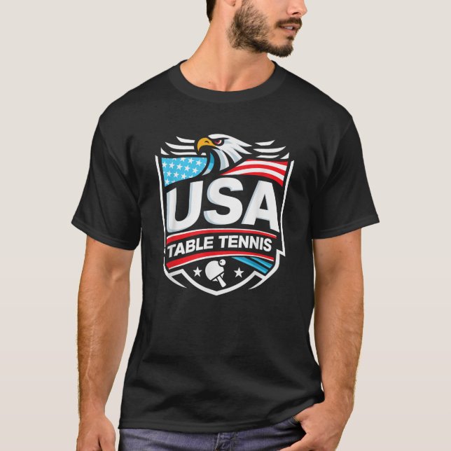 USA Table Tennis T-Shirt (Vorderseite)