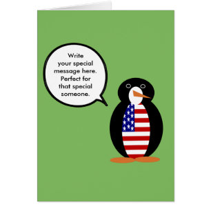 USA Talking Fräulein Pinguin Personalisiert