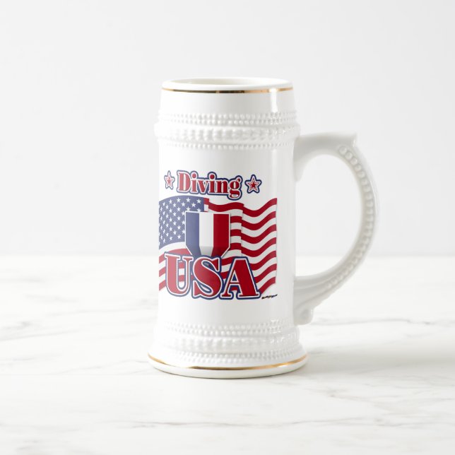 USA Tauchen Bierglas (Rechts)