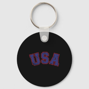 Usa-Team für patriotischen Unabhängigkeitstag am 4 Schlüsselanhänger