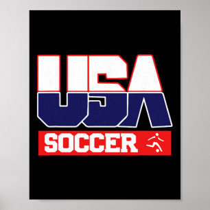 Usa Team Fußball - Männer und Frauen American Spor Poster